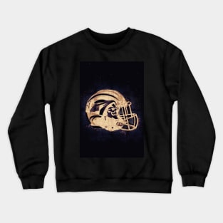 Football Helmet abstract galaxy style for all the sports fans Crewneck Sweatshirt